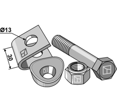 Zinkenhalter kpl. für FELLA 460304K – Nachbau  