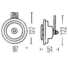 Hupe für Landmaschine CASE IH - DAVID BROWN - FENDT 1002334TOY - Nachbau