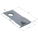 KM-Klinge rechts 94x48x4 mm LochØ: 19 mm 580311927N BCS Nachbau 