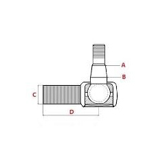 Joint à rotule pour moissonneuse-batteuse CLAAS 670098 adaptable