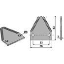 Mähmesserklinge Claas Nachbau 81105