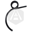 Dent double spire droite 425 x 25 x 25 mm adaptable