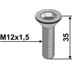 Schraube ISO10642 verzinkt Europäische EA-Qualität
