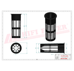 Filtre à gasoil adaptable HIFI FILTER MO7010
