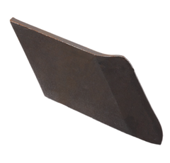 Pointe à souder gauche pour charrue 185 x 70 x 8 mm adaptable