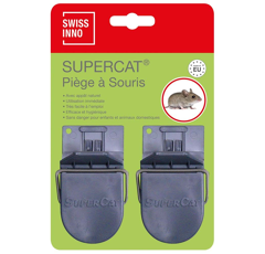 Lot de 8 x 2 piège à souris Supercat - SWISSINNO