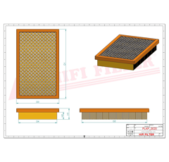 Filtre habitacle adaptable HIFI FILTER SC16032