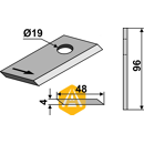 Couteau gauche pour faucheuse MORRA 16503658 adaptable - Blacksteel©