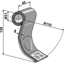 Fléau 130 mm pour broyeur SPEARHEAD 7770699 adaptable
