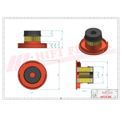 Filtre d'aération adaptable HIFI FILTER SA120801