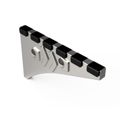 Punta de contracuchilla derecha con placas de carburo escuadra y refuerzo de acero PÖTTINGER 929101050 adaptable