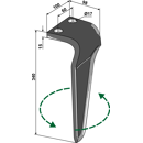 Kreiseleggenzinken, linke RHMAS75L RH  Maschio