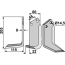Fräsmesser - links MAL03L Maletti by Muzzi