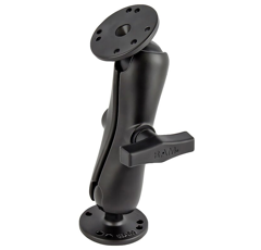 Support complet 2 platines rondes - bras standard - Ø 3,81 cm | RAM