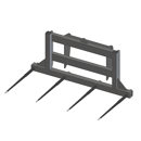 Pic bottes frontal API 801 4 dents 45 mm pour chargeur MANITOU