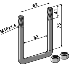 Bulón M10 x 1,5 mm adaptable - BlackSteel©
