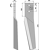 Dent droite pour herse rotative MASCHIO GASPARDO adaptable 