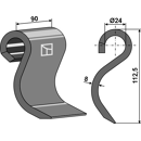 Fléau pour broyeur 112,5x90mm MULAG 152023 adaptable - Blacksteel©