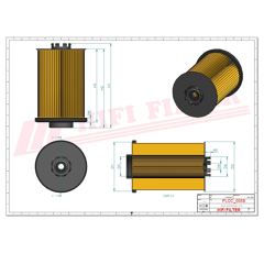 Filtre à gasoil
 adaptable HIFI FILTER SN30032
