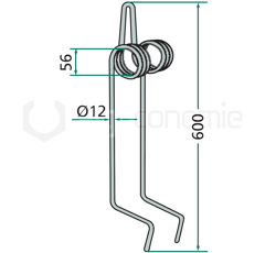 Peigne pour semoir KUHN 951880 adaptable