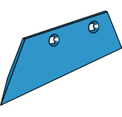 Düngereinlegerschar - links SDG181LM Rabe by Muzzi Industrie