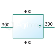 Heckscheibe für Landmaschine FIAT 9960965 Nachbau