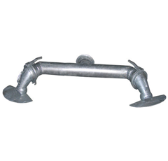 Buse pulvérisateur d'épandage double avec pelle ras le sol ø 150 mm