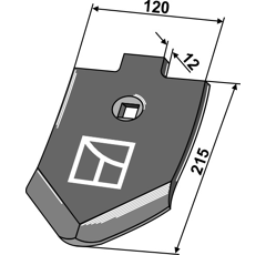 Lemken Smaragd Scharspitze 12mm 3374391