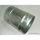 Doppelschlauchtülle verzinkt  Ø150 mmbeidseitig mit Sicke