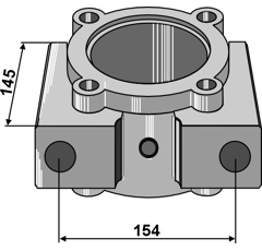 Lagergehäuse 145 x 154 mm Nachbau  