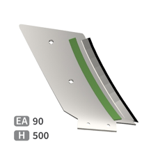 Contre-lame Droite avec plaquettes carbure et rechargement MICHEL adaptable