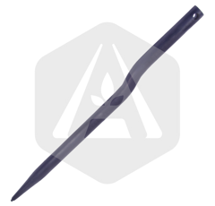 Dent de fourche courbée percée 550 mm adaptable