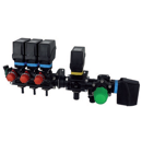 Bloc vanne 3 voies / 5 vannes avec vanne de régulation