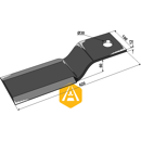 Couteau pour broyeur SUIRE 16-190142000 adaptable - Blacksteel©