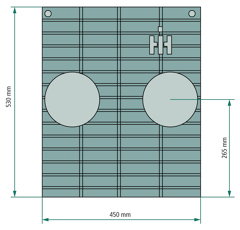 Kühlergrill für Landmaschine CASE IH B509214 - Nachbau