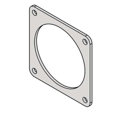 Joint de bride Ø 150 x 6 mm RIV adaptable