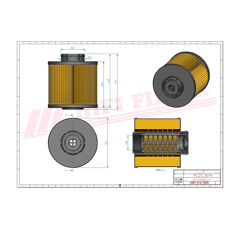 Filtre à gasoil adaptable HIFI FILTER SN70154