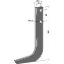 Fräshaken für Reihenfräse,Hartmetall beschichtet UNI500 