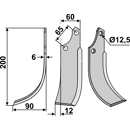 Fräsmesser Links 200 x 60 Ortolan Nachbau