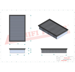 Filtre habitacle adaptable HIFI FILTER SC90213
