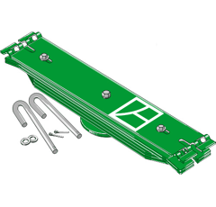 Ressorts à lames 6 couches pour déchaumeur KVERNELAND adaptable