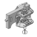 Zugmaul manuell,W= 320 S38, Ø 38 mm Bolzen, CHS, Schwarz    