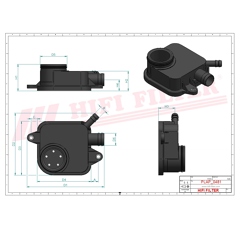 Filtre d'aération adaptable HIFI FILTER SAO7128