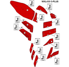 Versoir gauche pour charrue VOGEL & NOOT PR600002 adaptable - BlackSteel©