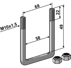 Boulon étrier M10 x 1,5 mm adaptable - BlackSteel©