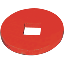 Plaque extrémite bombée diamètre 150x15 carre de 41