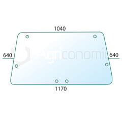 Heckscheibe f. Landmaschine FORD - JOHN DEERE 83932033 - Nachbau