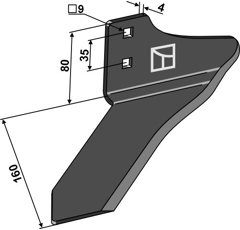 Winkelmesser - rechts - 15-289-01 | Einböck - Nachbau