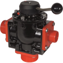 Vanne manuelle POLMAC 3 voies 2" corps alu 20 bars