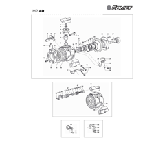 Pièces détachées pour pompe COMET - MP 40 adaptable